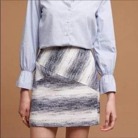 Anthropologie Hutch Sketched Stripe Mini Skirt - Picture 2 of 4